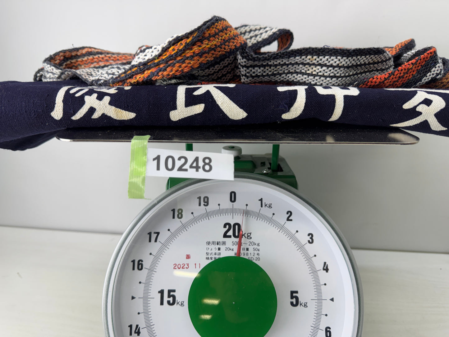 Y10248 APRON Cotton Indigo dyeing set of 2 Showa retro Japan antique clothing