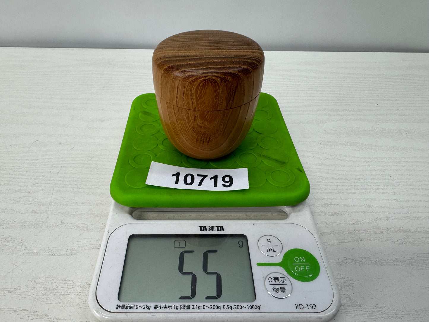 Y10719 TEA CADDY Mulberry wood Natsume Matcha container Japan tea ceremony