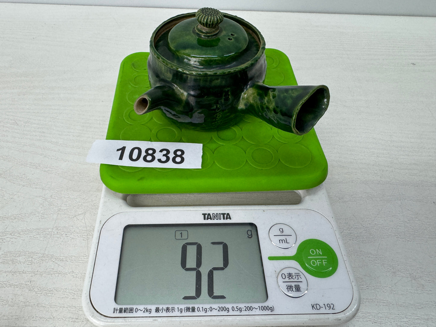 Y10838 KYUSU Banko-ware teapot pot signed Japan antique Sencha tea ceremony