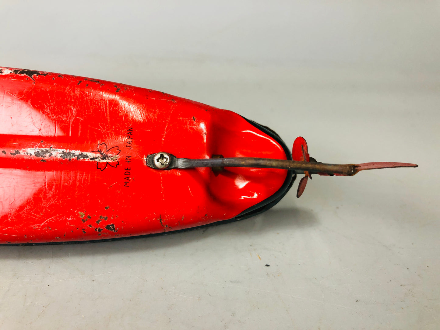 Y7149 TIN TOY Battleship Musashi battle ship warship Japanese antique vintage
