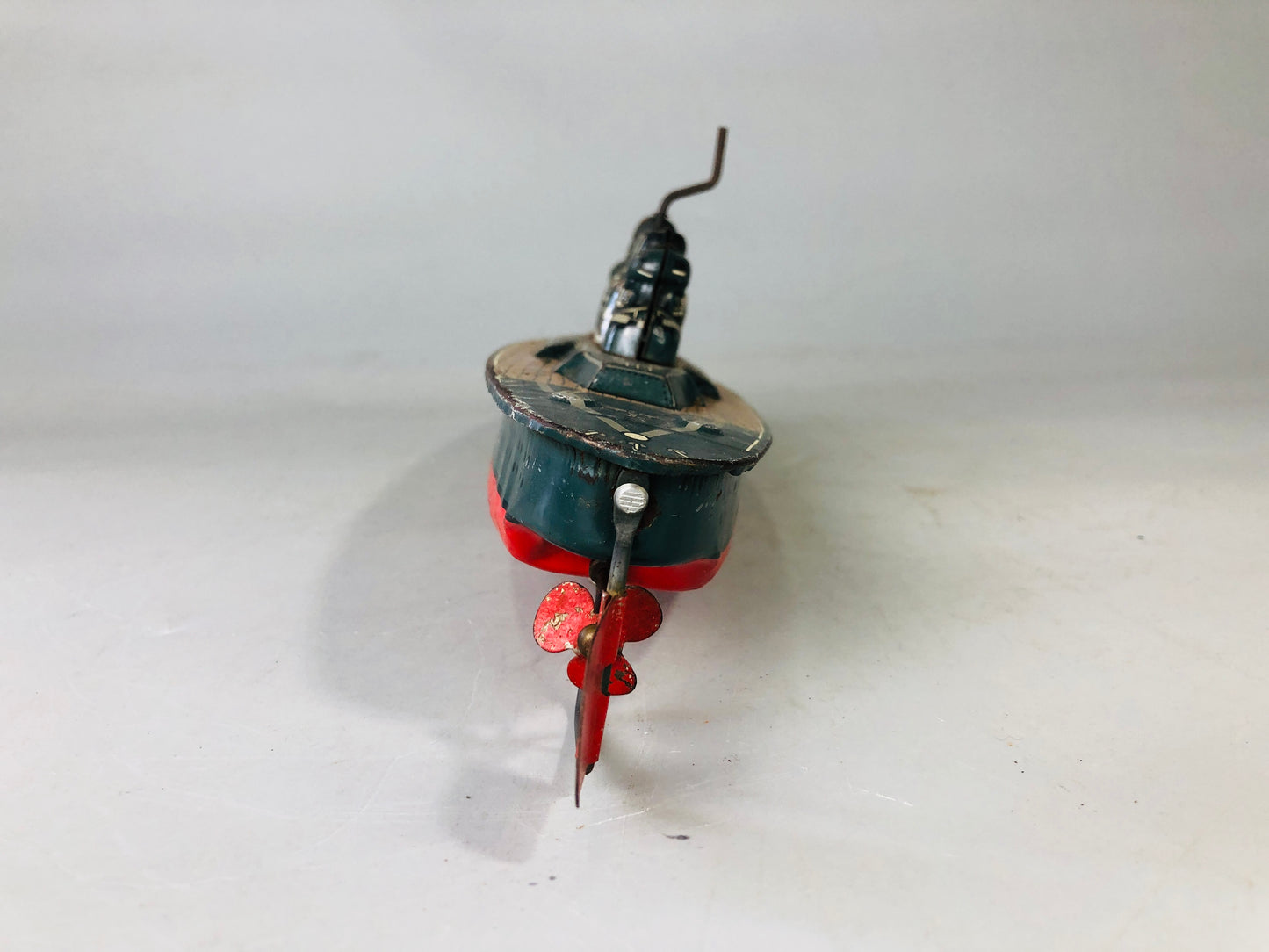 Y7149 TIN TOY Battleship Musashi battle ship warship Japanese antique vintage