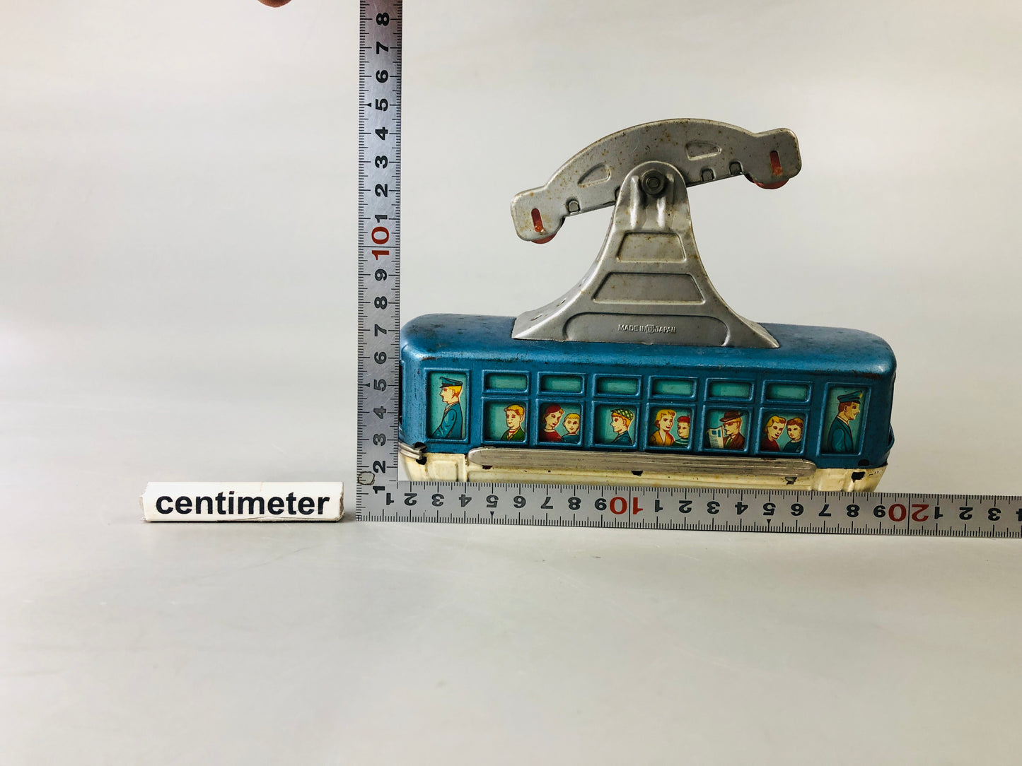 Y7152 TIN TOY Cable railway car gondola Japanese antique vintage interior