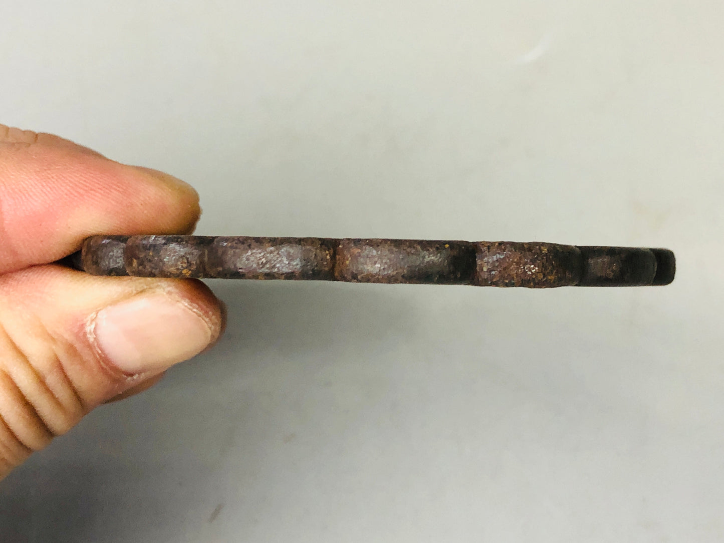 Y7153 TSUBA Iron sword guard Japan samurai katana antique koshirae edo vintage