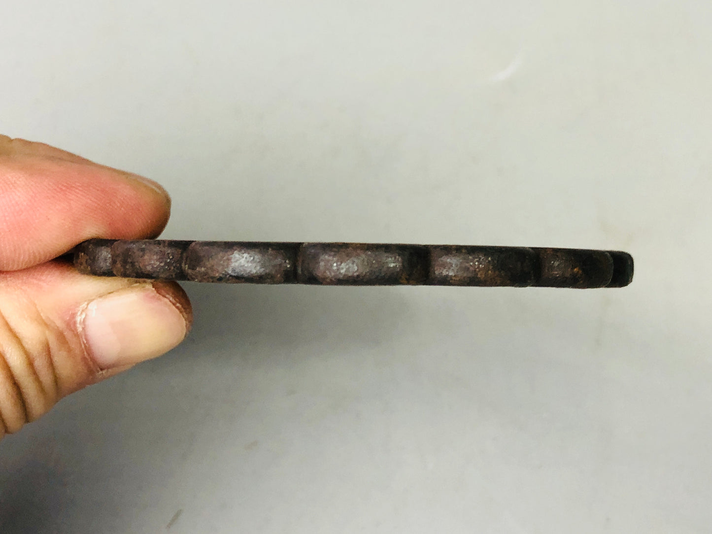 Y7153 TSUBA Iron sword guard Japan samurai katana antique koshirae edo vintage