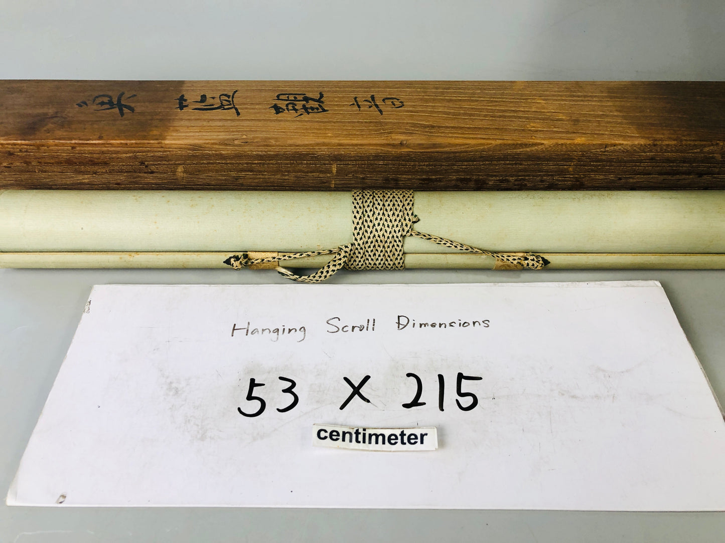 Y7163 KAKEJIKU Gyoran Kannon signed box Japan antique hanging scroll art decor