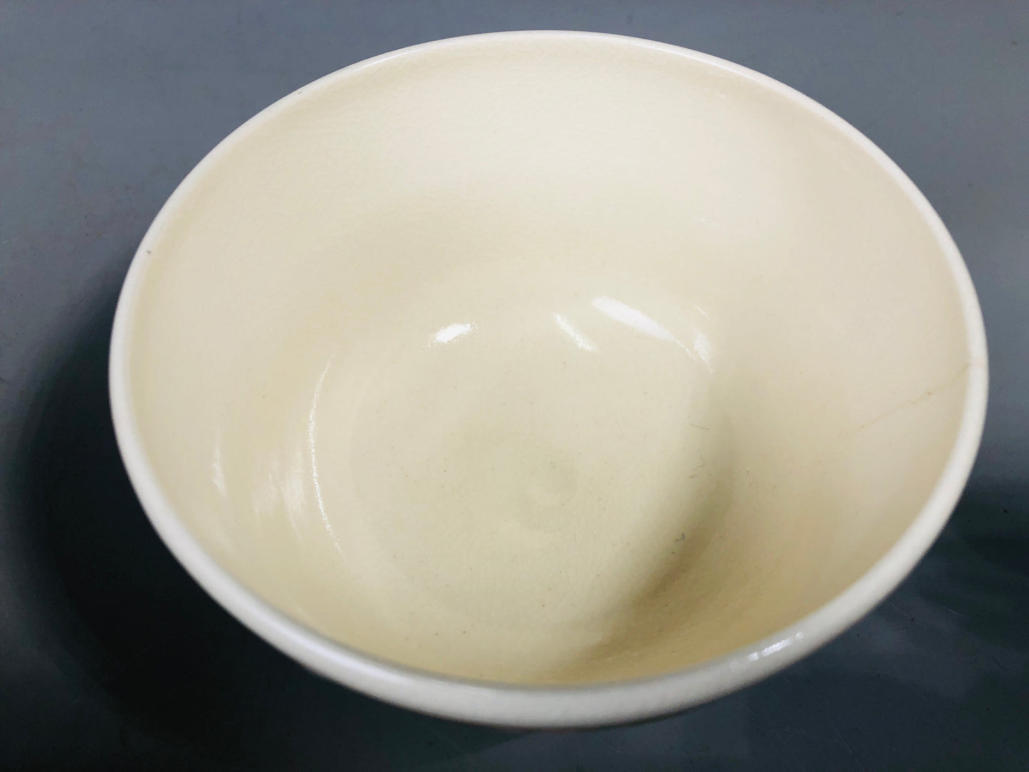 Y7178 CHAWAN Kyo-ware bowl signed box cherry blossoms Japan antique tea ceremony