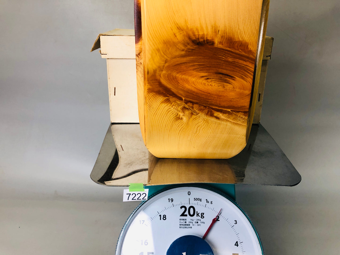 Y7222 FLOWER VASE wooden Japan ikebana interior floral arrangement decor antique