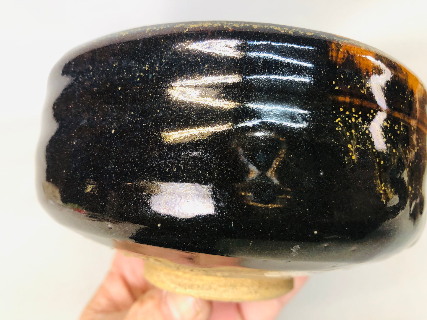 Y7232 CHAWAN Seto-ware bowl signed box Japan antique tea ceremony cup pottery