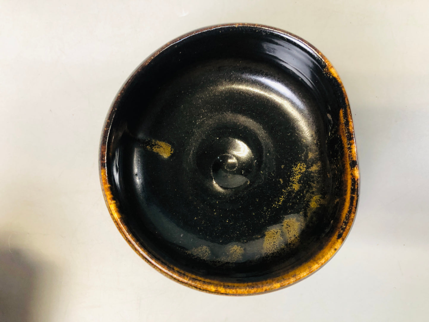 Y7232 CHAWAN Seto-ware bowl signed box Japan antique tea ceremony cup pottery