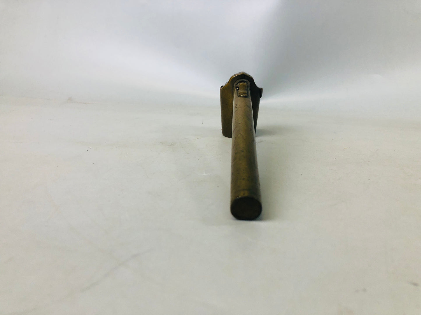 Y7245 YATATE Copper stationery Japan Brush Inkwell Holder antique vintage shuji
