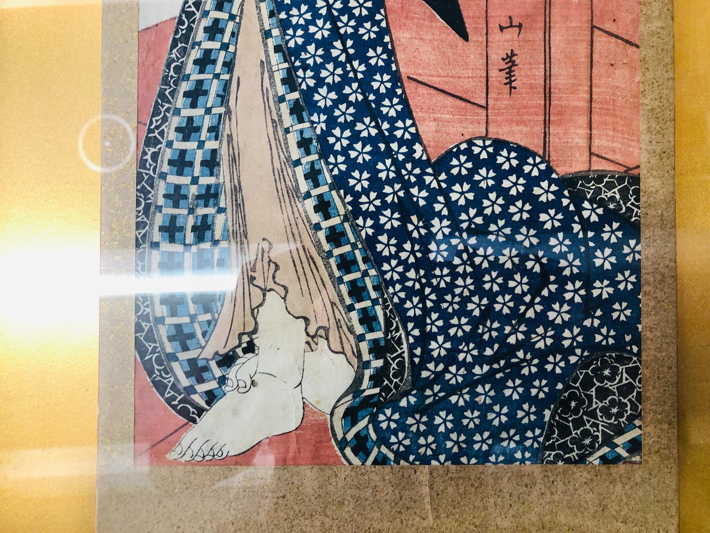 Y7307 WOODBLOCK PRINT Eizan Beautiful woman vertical Japan Ukiyoe art antique