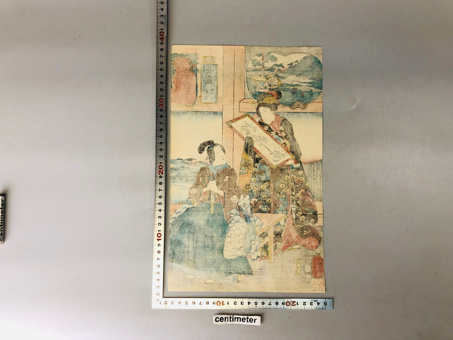 Y7315 WOODBLOCK PRINT Kuniyoshi Kiso Kaido 69 Nagakubo Japan Ukiyoe art antique