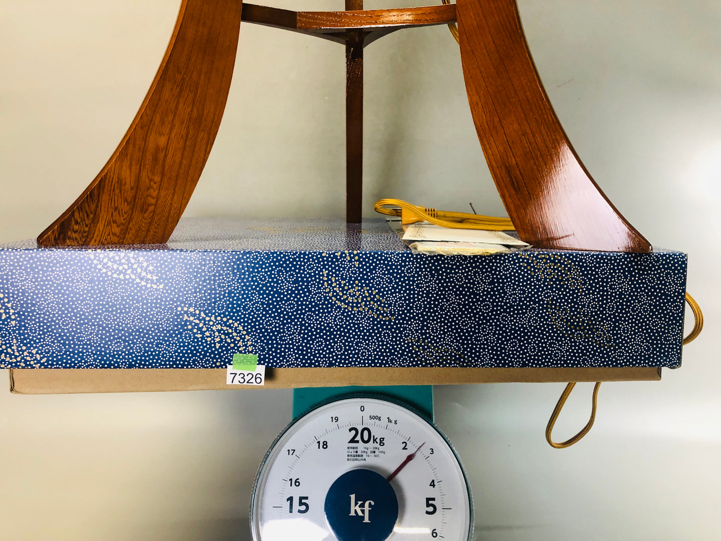 Y7326 CHOUCHIN Bon Lantern box memorial service zelkova Japan antique interior