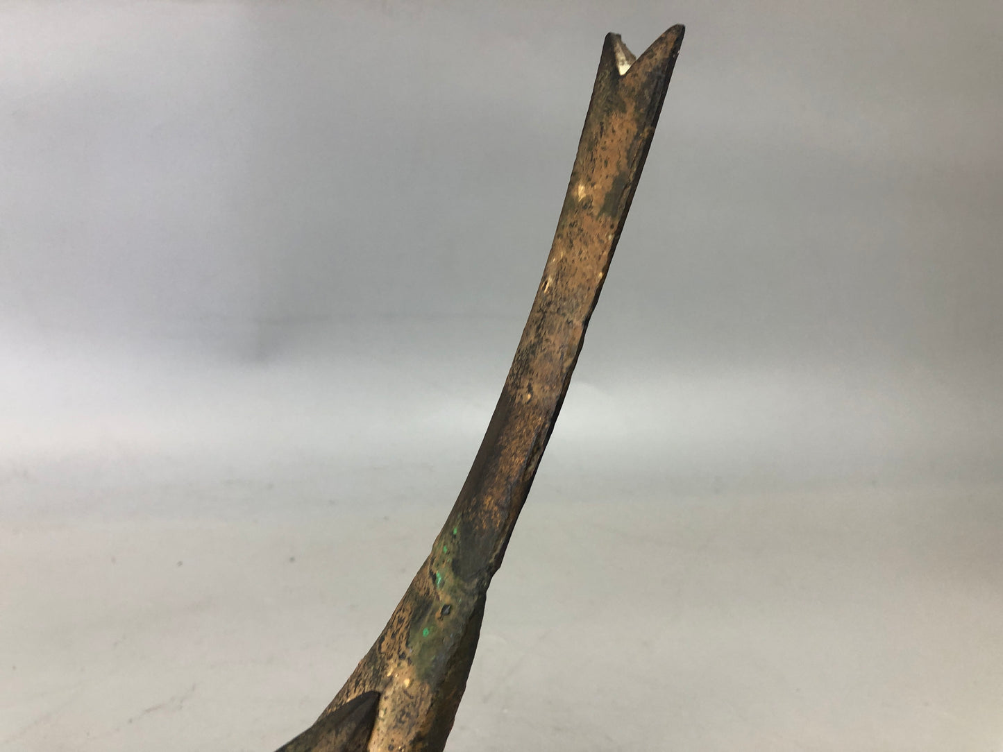 Y7332 KOURO metal bird Japan antique fragrance aroma incense burner aromatherapy