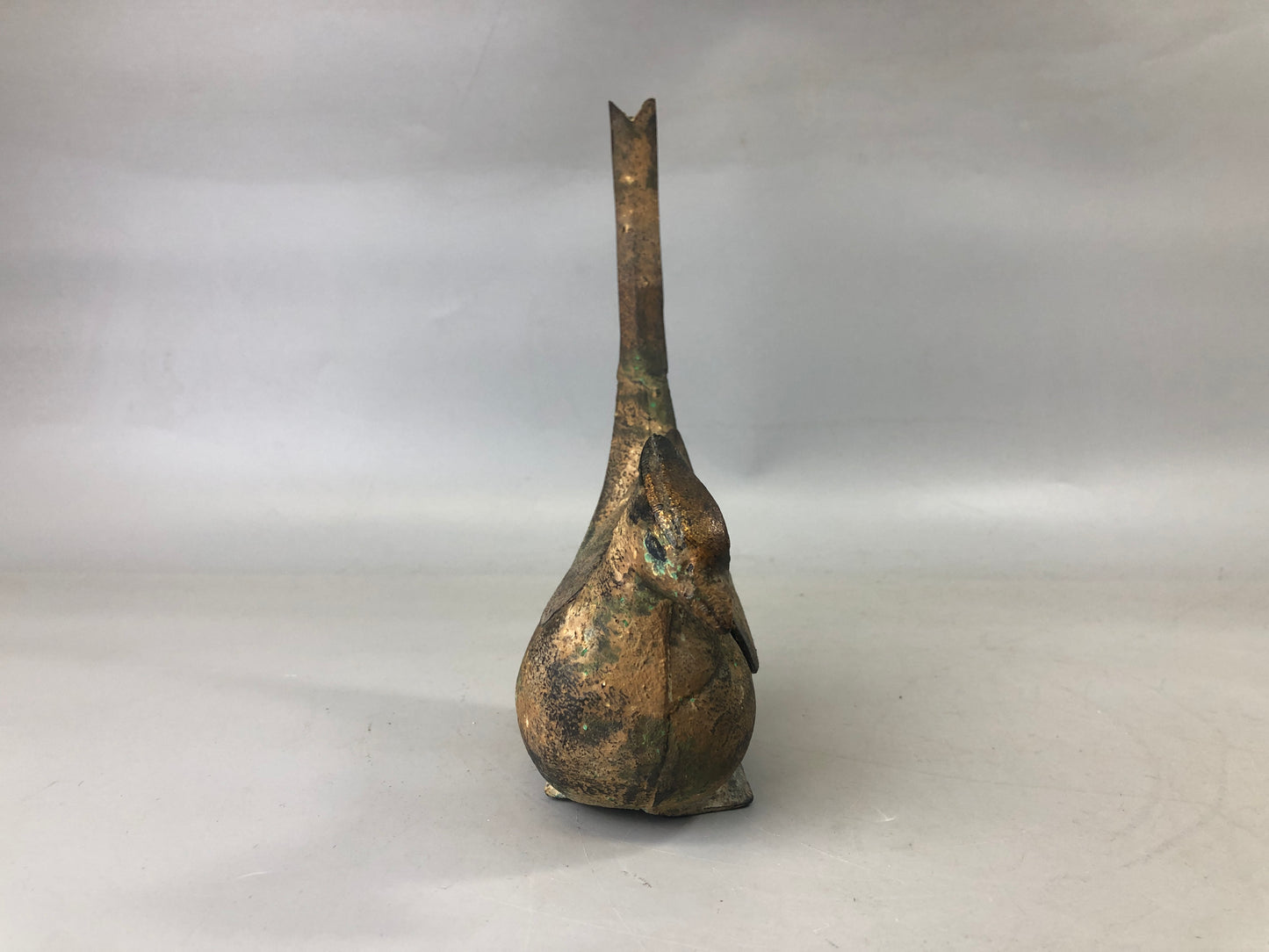 Y7332 KOURO metal bird Japan antique fragrance aroma incense burner aromatherapy