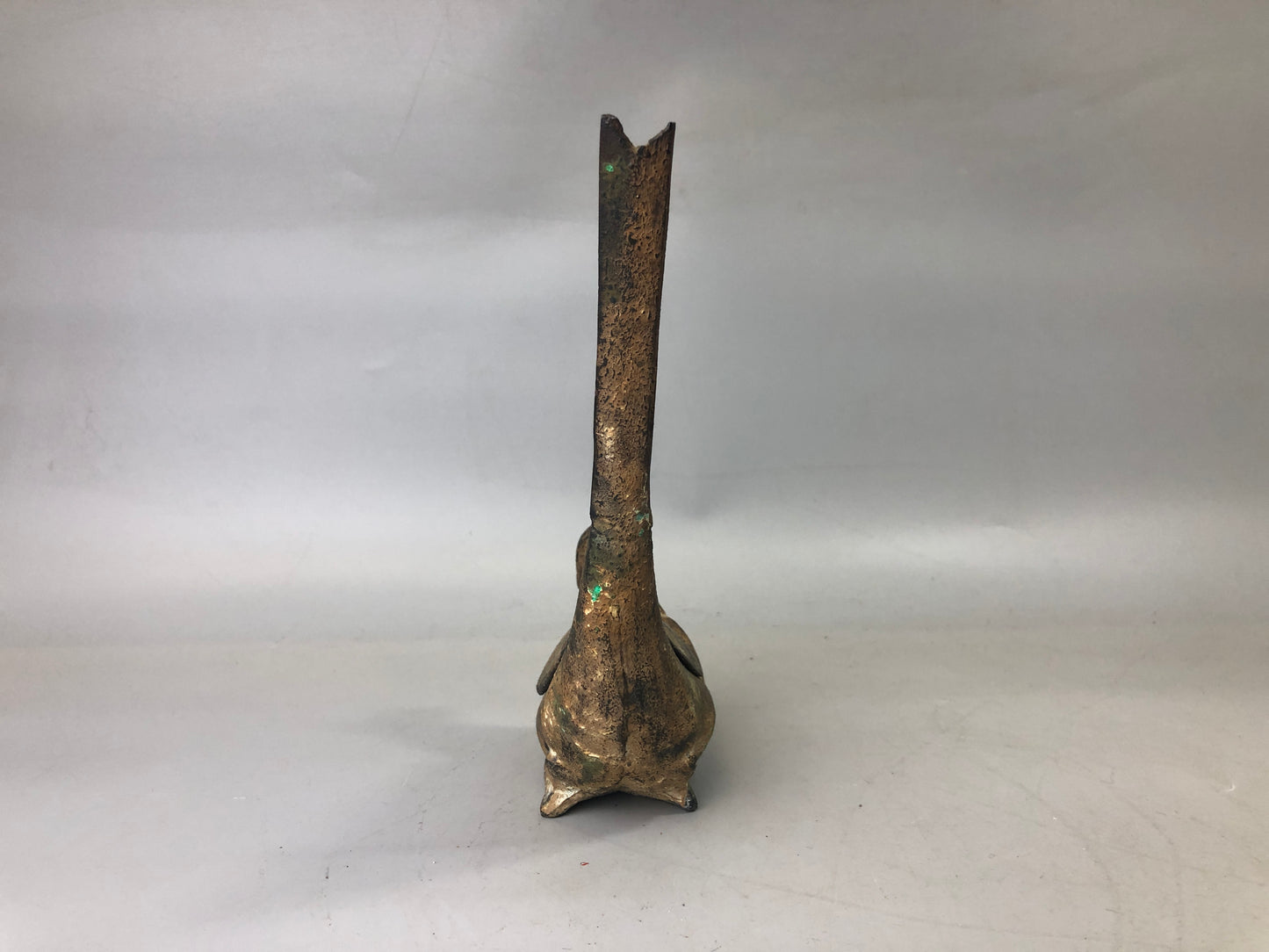 Y7332 KOURO metal bird Japan antique fragrance aroma incense burner aromatherapy