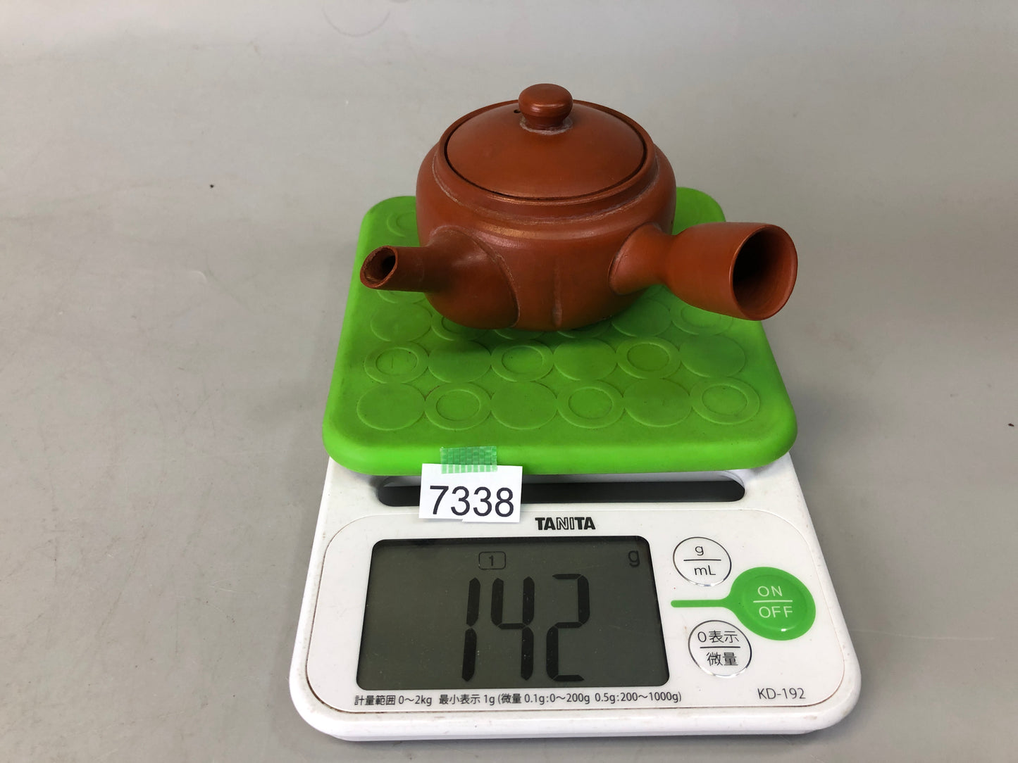 Y7338 KYUSU Tokoname-ware teapot pot signed Japan antique Tea Ceremony tableware