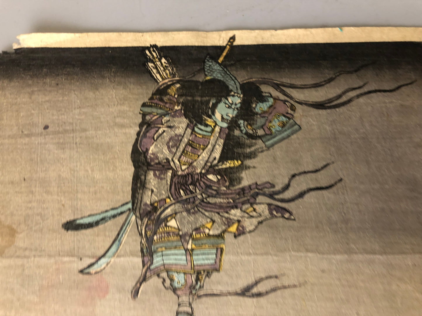 Y7340 WOODBLOCK PRINT Katsushika Hokui ghost yokai triptych Japan Ukiyoe antique