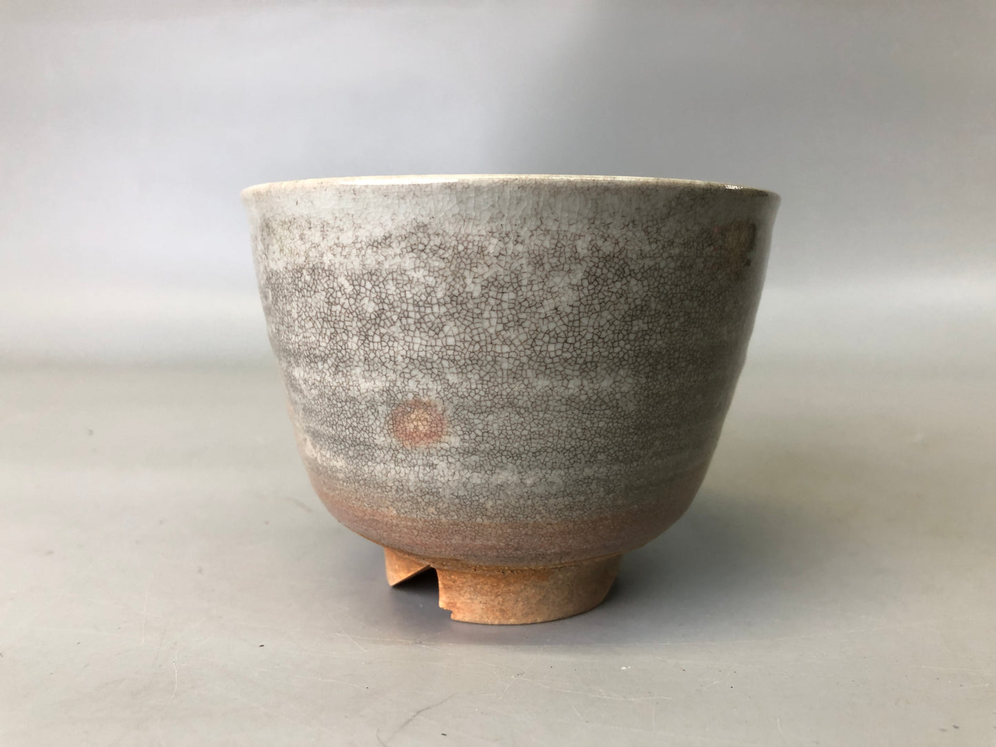Y7362 CHAWAN Gohon Tachizuru bowl signed box Japan antique tea ceremony pottery