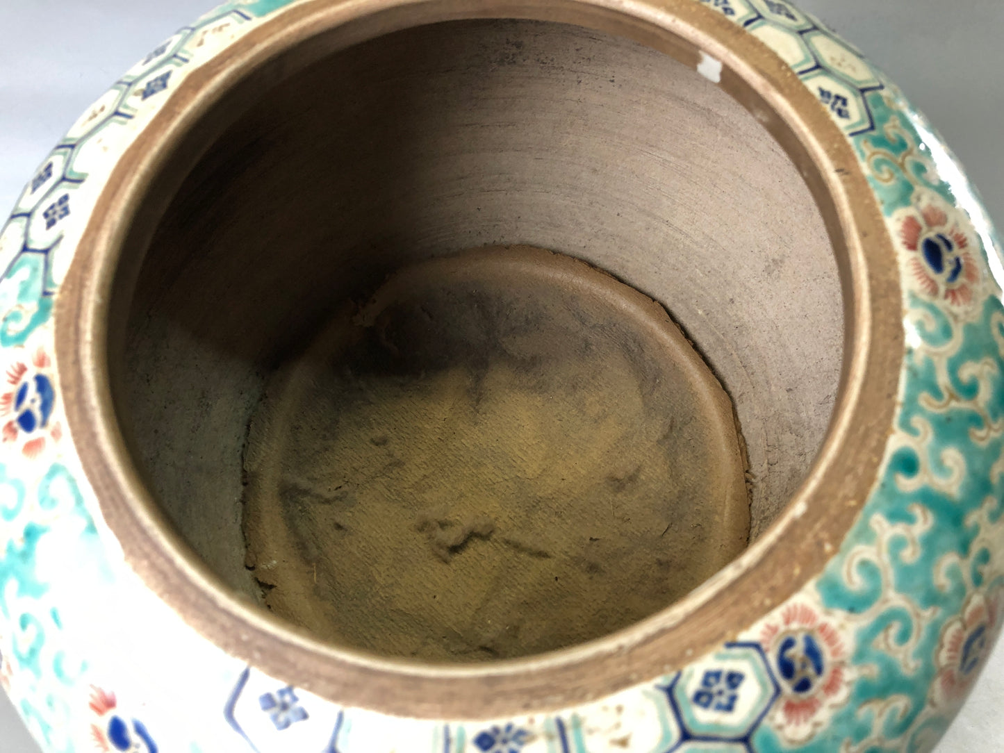 Y7387 KOURO Ninsei kintsugi signed box Japan antique fragrance incense burner