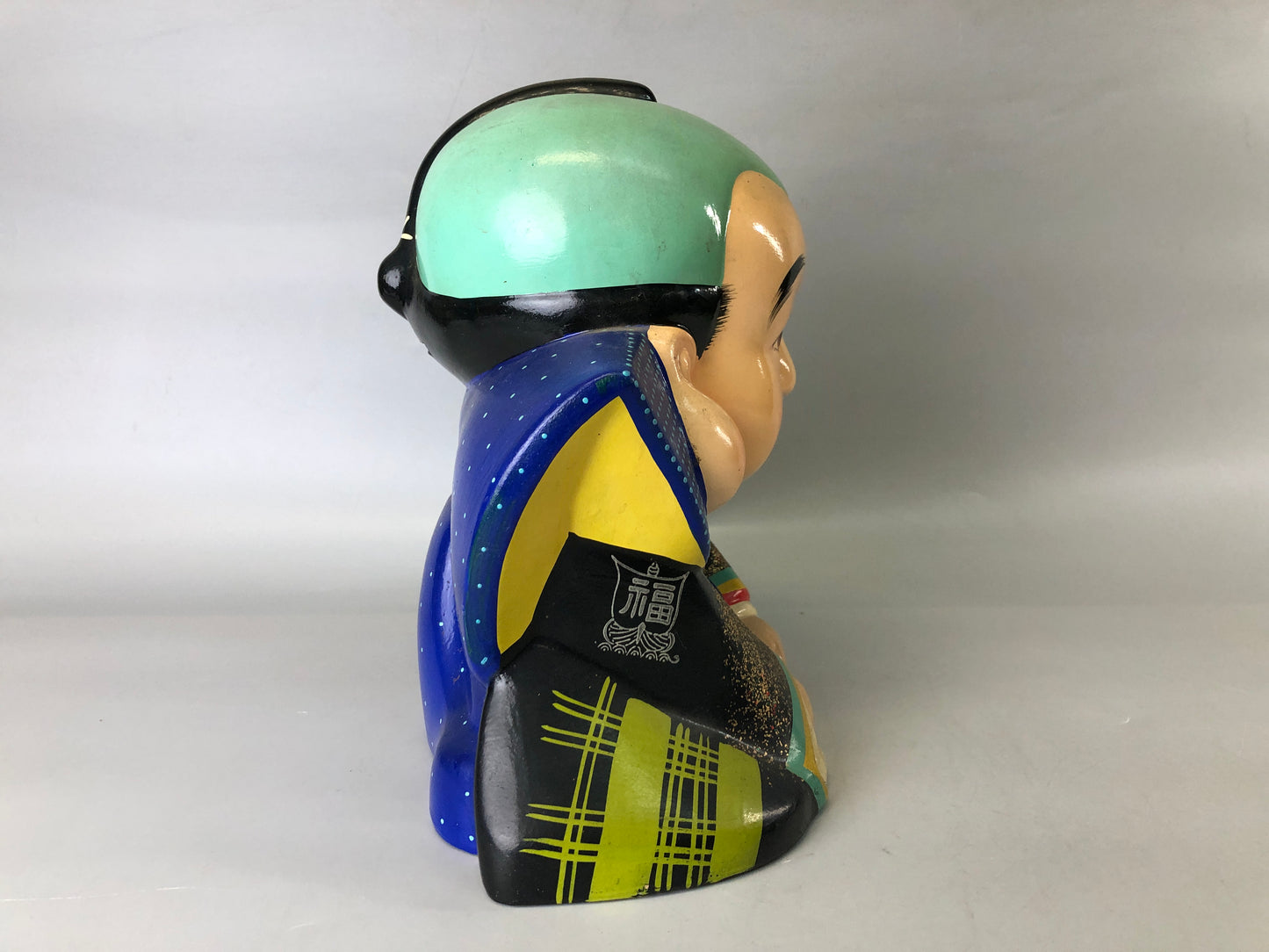 Y7389 NINGYO ceramic Fukusuke figurine clay doll Japan antique figure interior