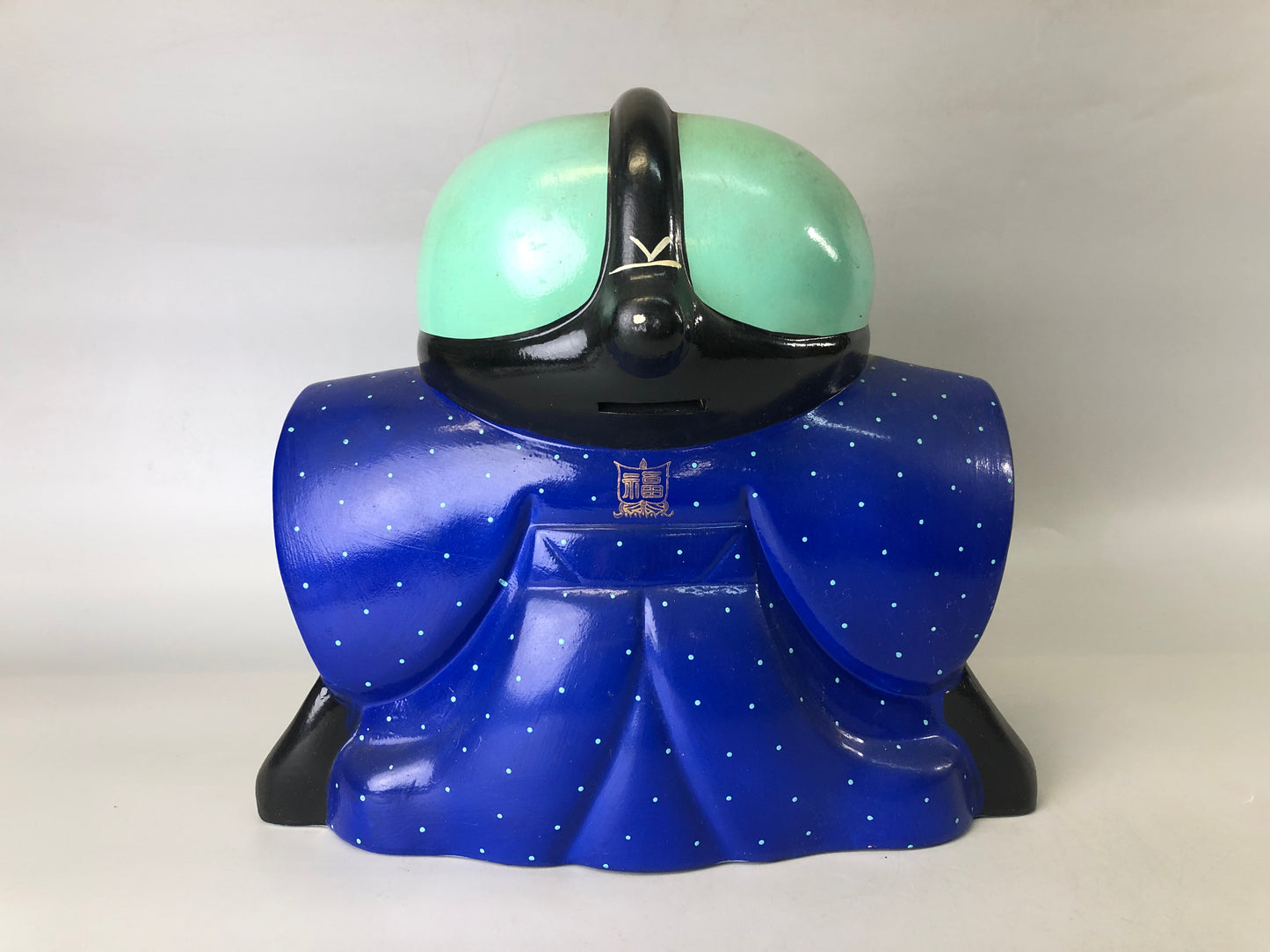 Y7389 NINGYO ceramic Fukusuke figurine clay doll Japan antique figure interior