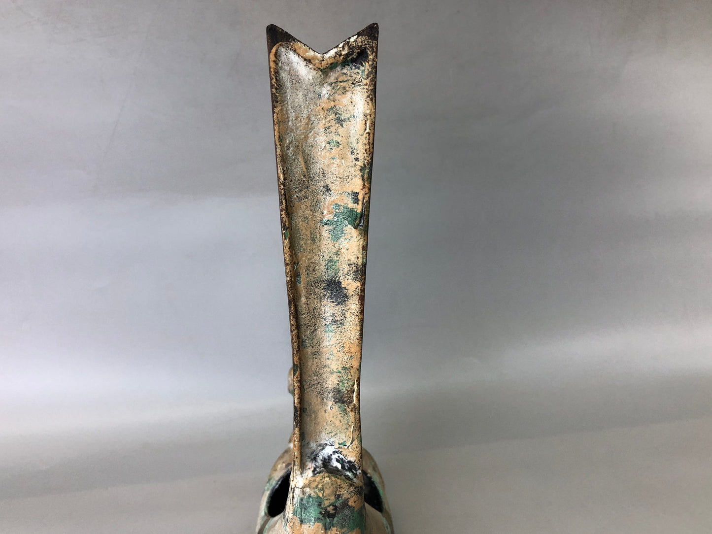 Y7394 KOURO metal Bird Japan antique fragrance aroma incense burner aromatherapy