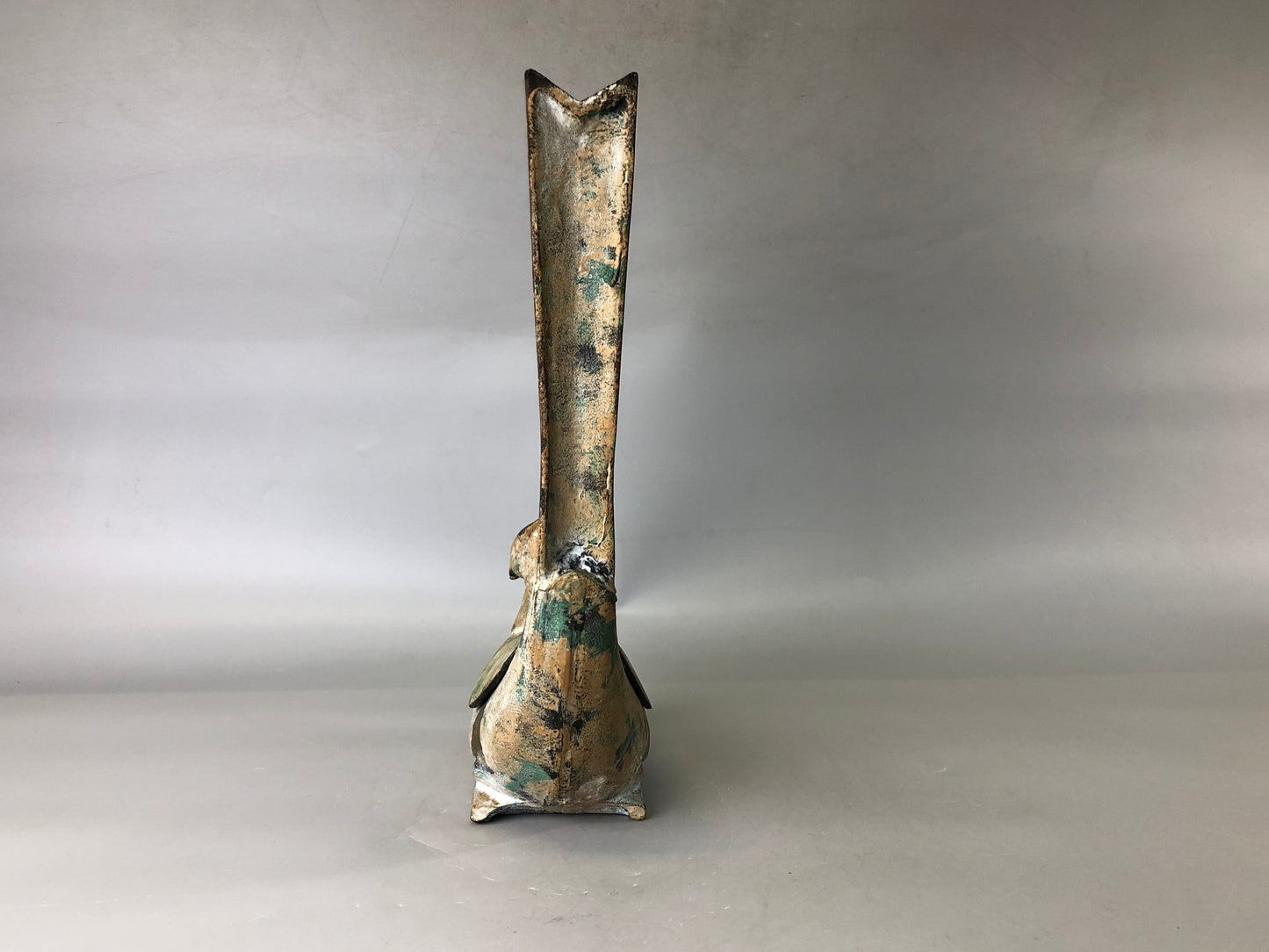 Y7394 KOURO metal Bird Japan antique fragrance aroma incense burner aromatherapy