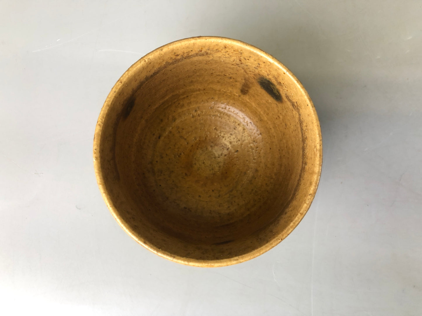 Y7462 CHAWAN Kiseto-ware bowl signed box cloud crane Japan antique tea ceremony