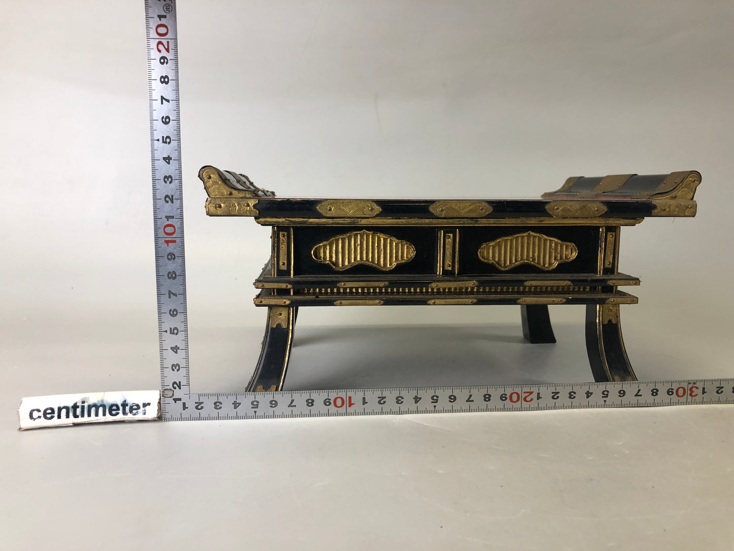 Y7471 Buddhist Altar Equipment sutra reading desk table Japan antique Buddhism