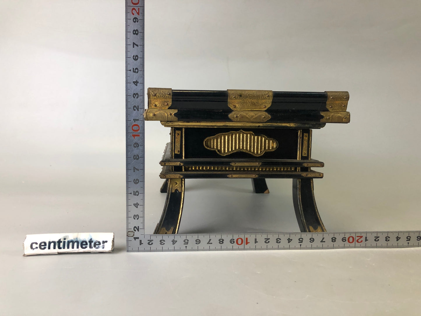 Y7471 Buddhist Altar Equipment sutra reading desk table Japan antique Buddhism