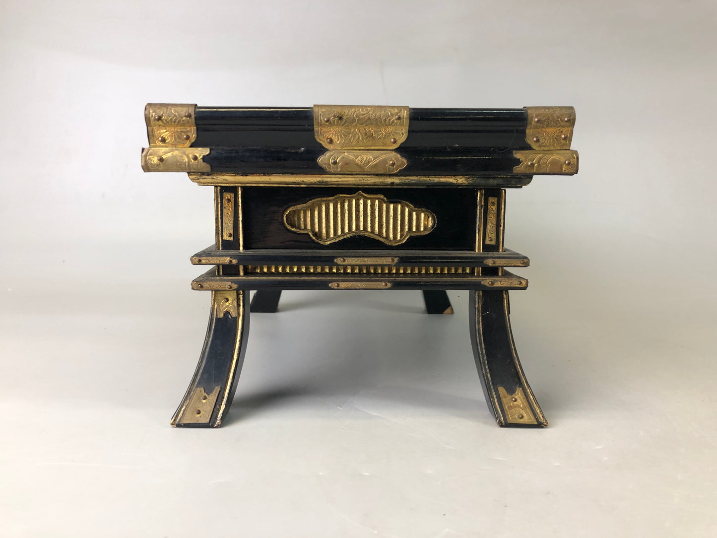 Y7471 Buddhist Altar Equipment sutra reading desk table Japan antique Buddhism