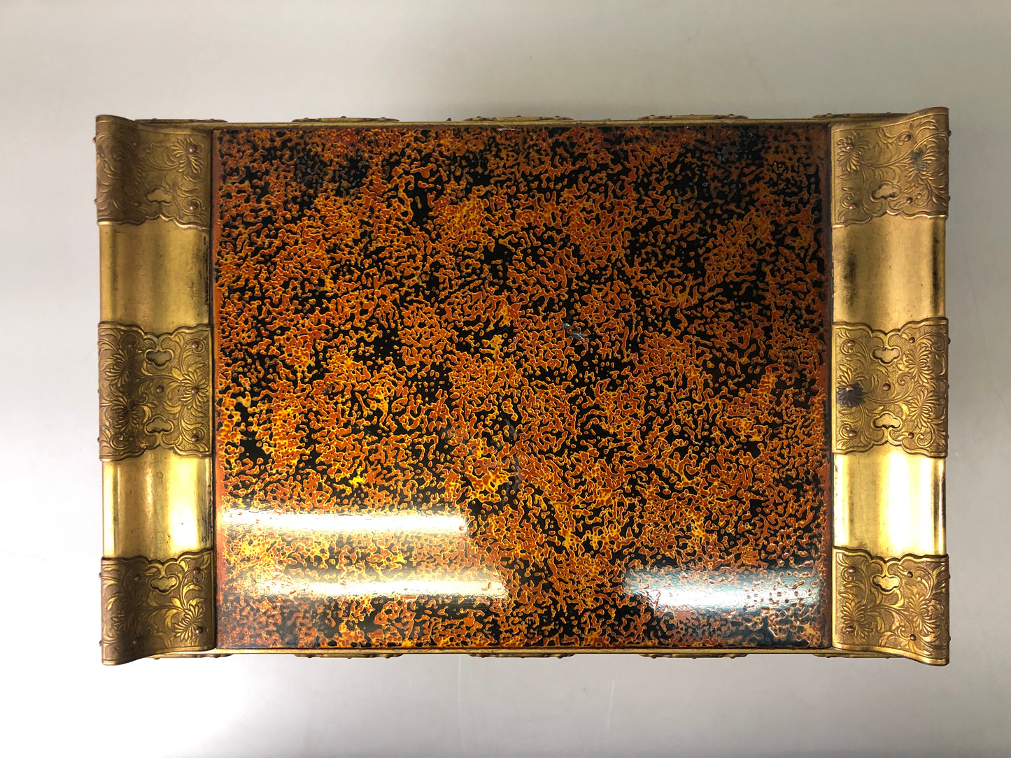 Y7476 Buddhist Altar Equipment sutra reading desk Cabriole legs Japan antique