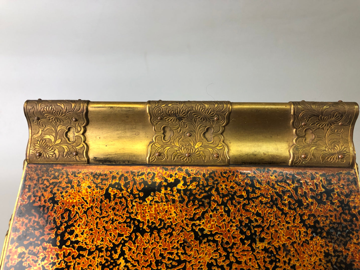 Y7476 Buddhist Altar Equipment sutra reading desk Cabriole legs Japan antique