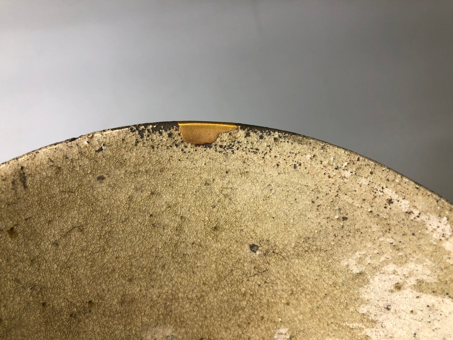 Y7479 CHAWAN Seto-ware Koseto flat bowl box Japan antique tea ceremony pottery