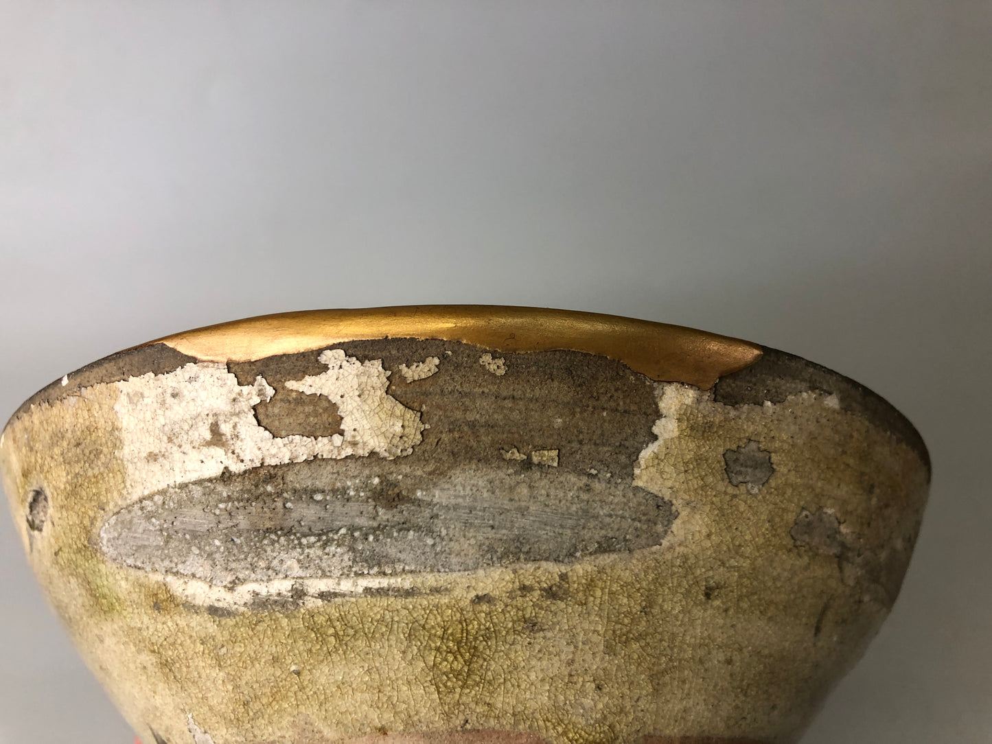 Y7479 CHAWAN Seto-ware Koseto flat bowl box Japan antique tea ceremony pottery