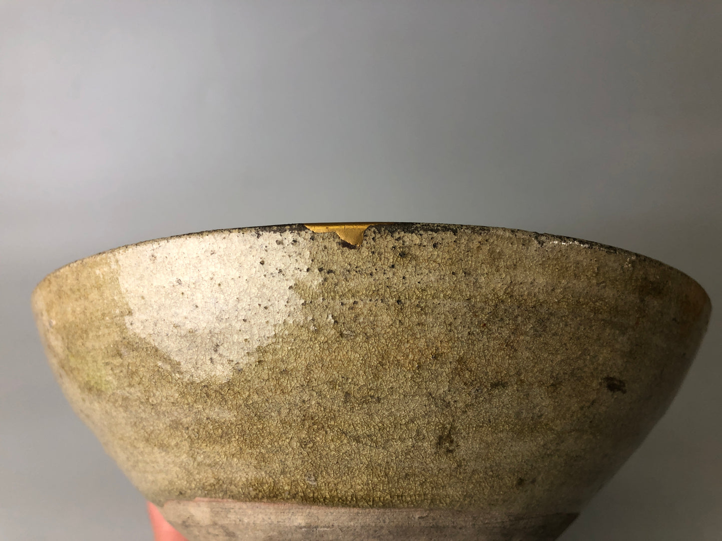Y7479 CHAWAN Seto-ware Koseto flat bowl box Japan antique tea ceremony pottery