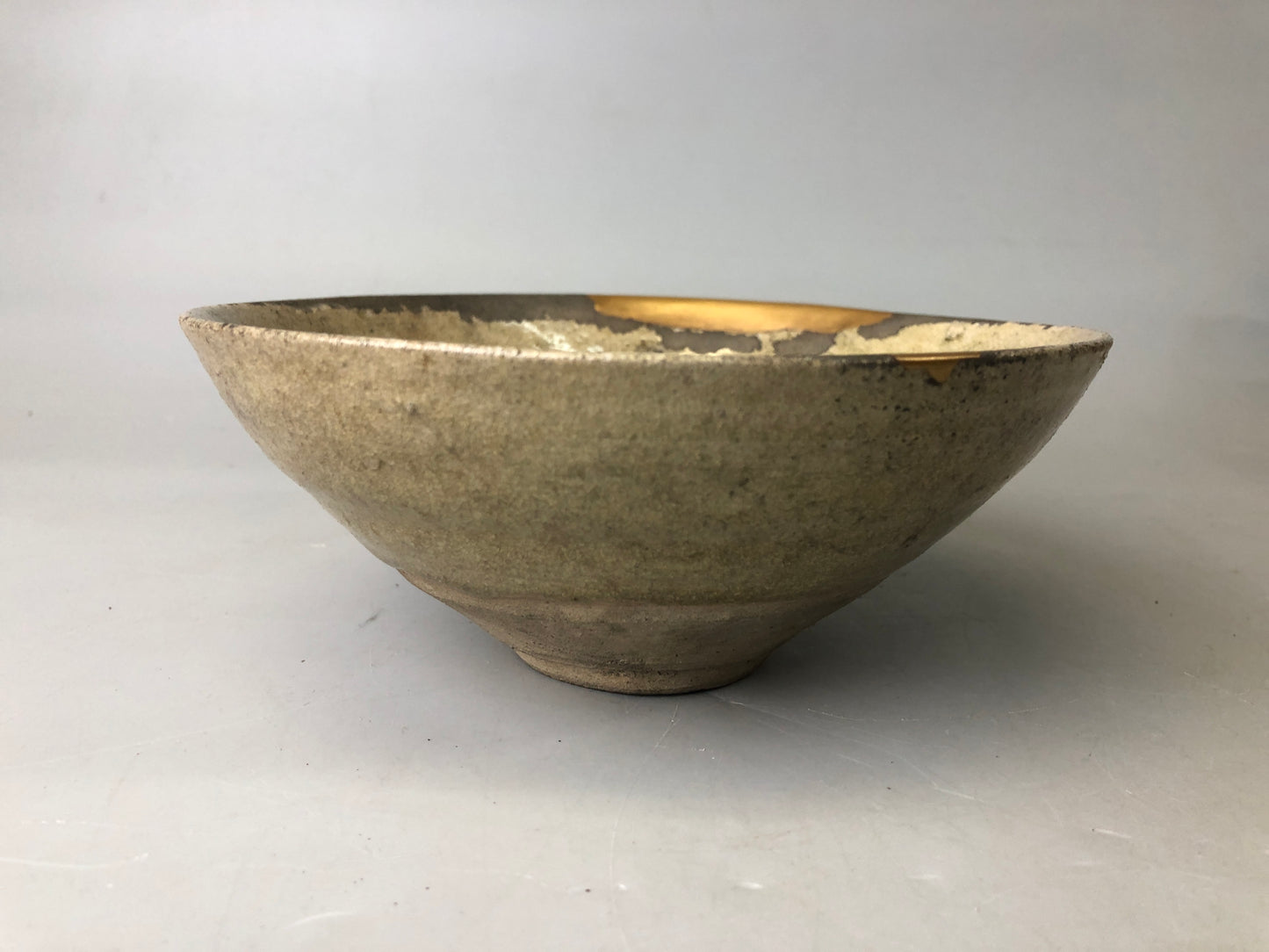 Y7479 CHAWAN Seto-ware Koseto flat bowl box Japan antique tea ceremony pottery