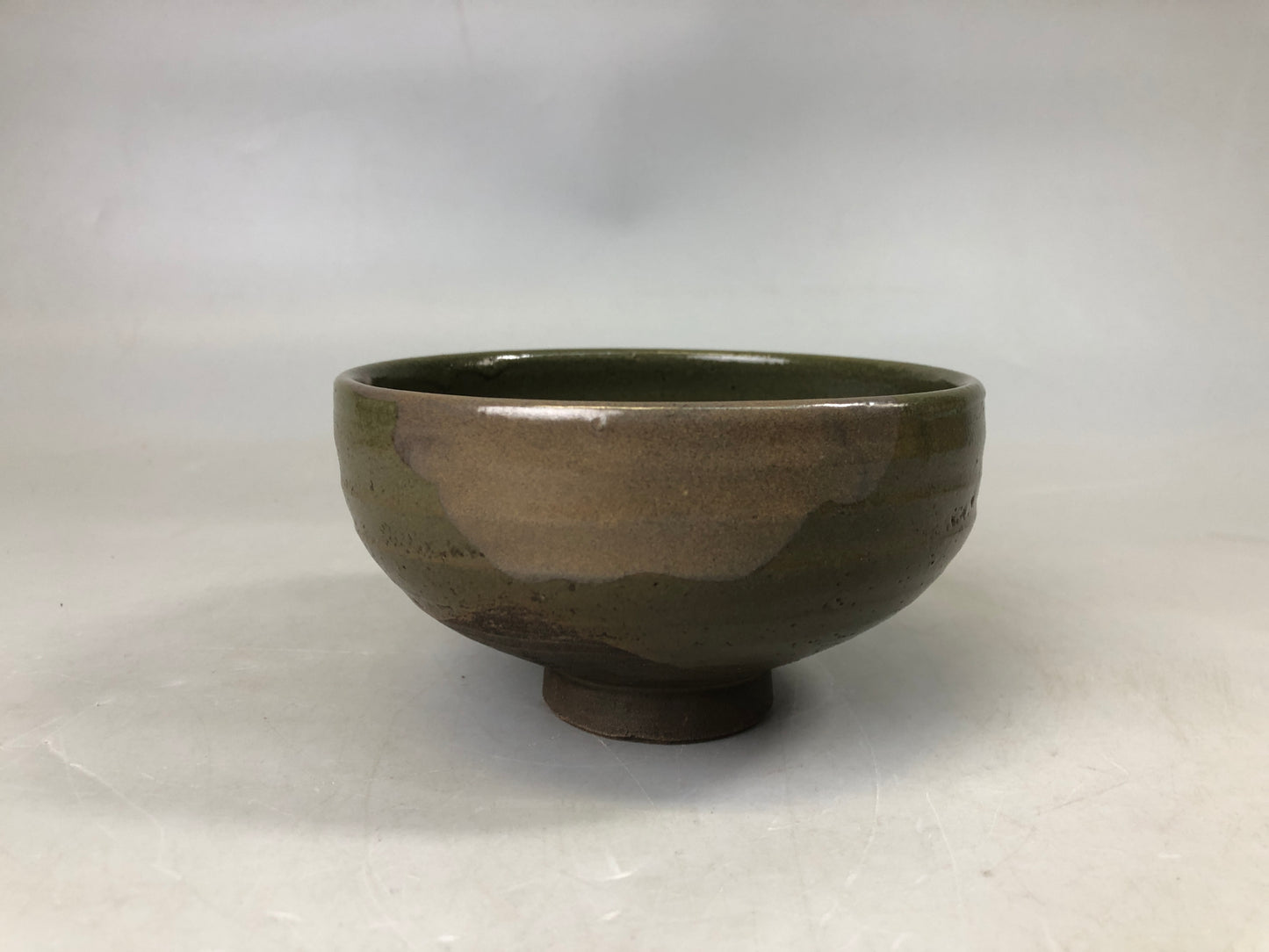Y7502 CHAWAN Karatsu-ware bowl wood grain Kodai box Japan antique tea ceremony