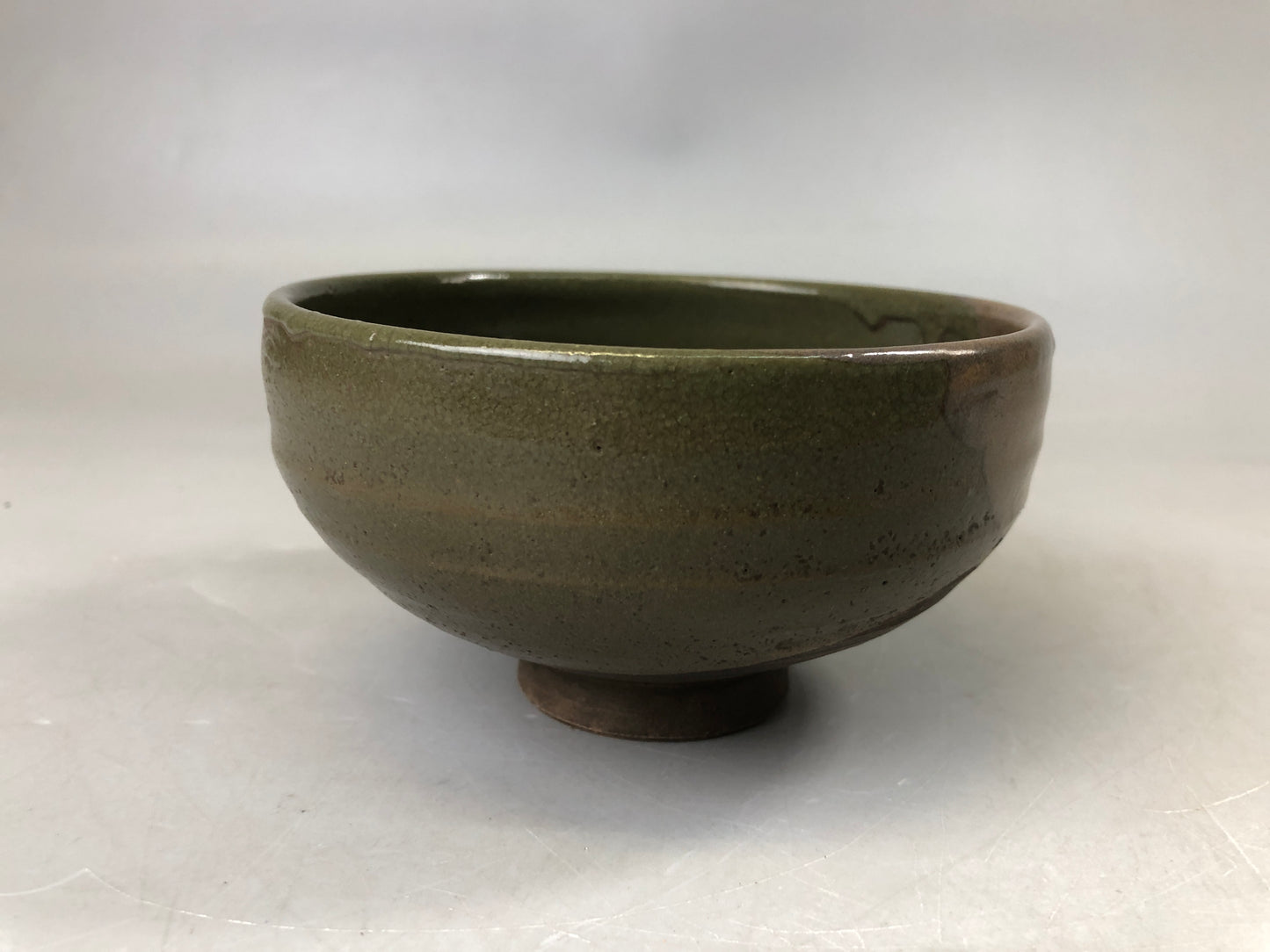 Y7502 CHAWAN Karatsu-ware bowl wood grain Kodai box Japan antique tea ceremony