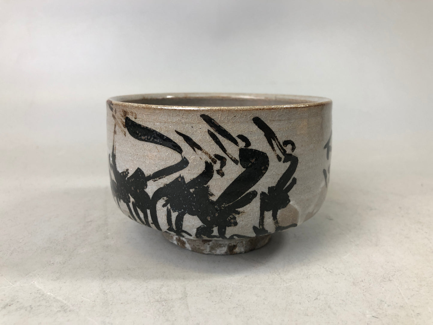 Y7508 CHAWAN Koito-ware bowl signed box Japan antique tea ceremony pottery cup