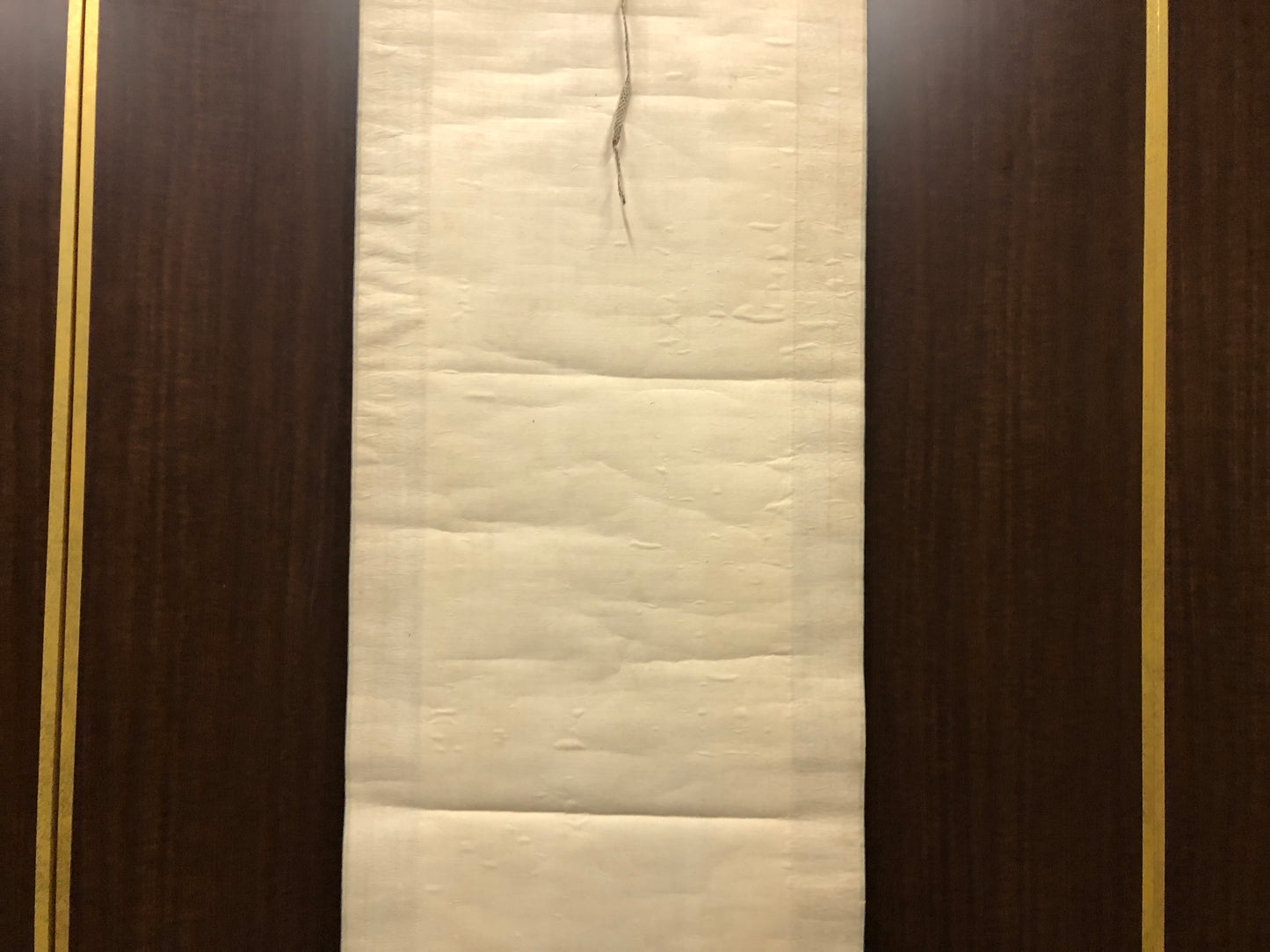 Y7519 KAKEJIKU Monk on the rock signed Japan antique hanging scroll art decor