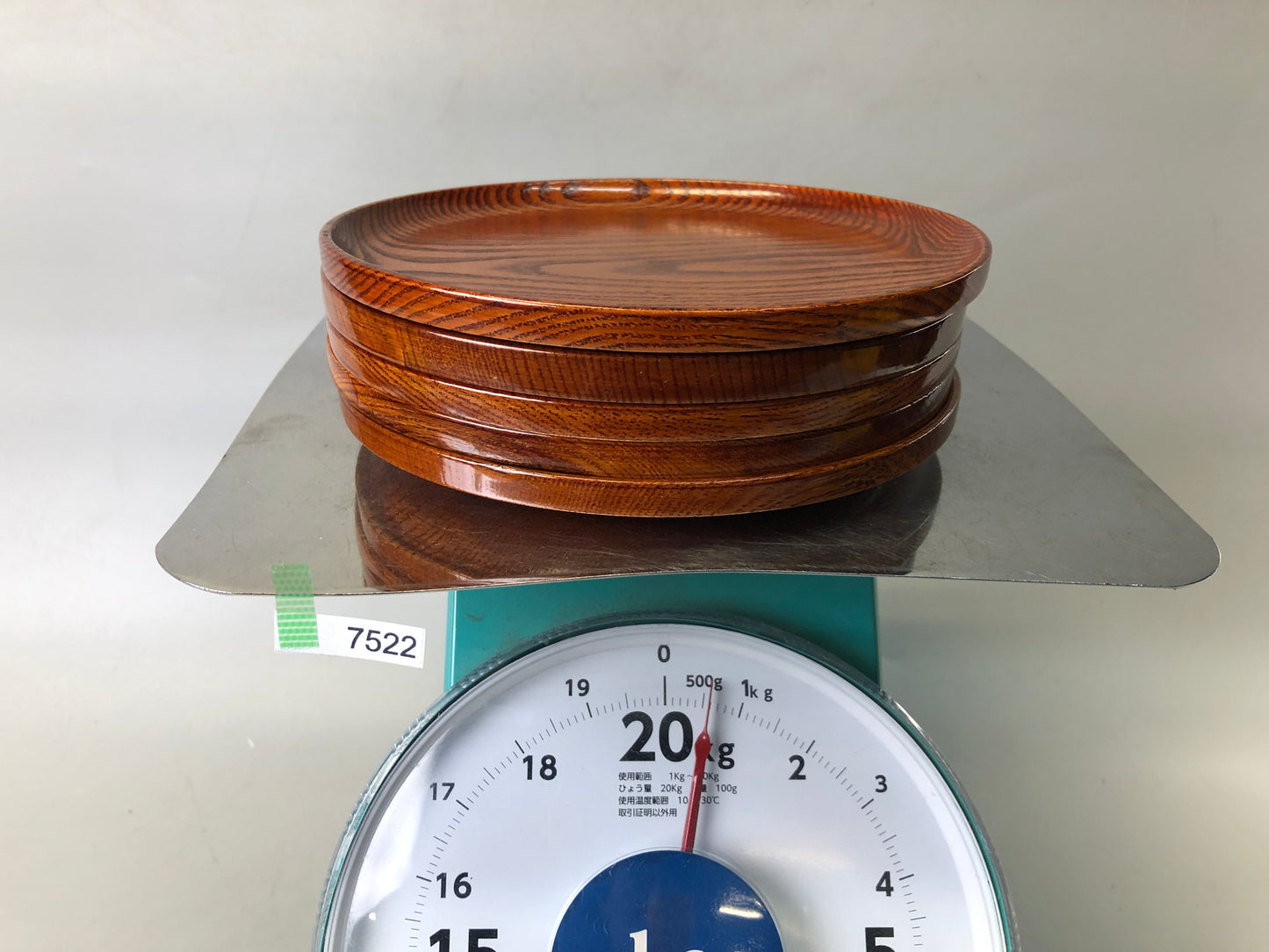 Y7522 DISH Serving plate set of 5 Keyaki elkova Japan antique tableware kitchen