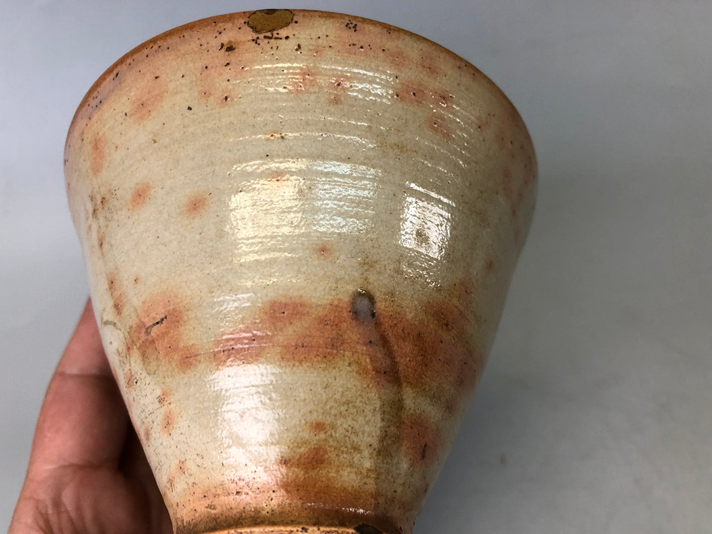 Y7545 CHAWAN Gohon bowl kintsugi Japan antique tea ceremony pottery tableware