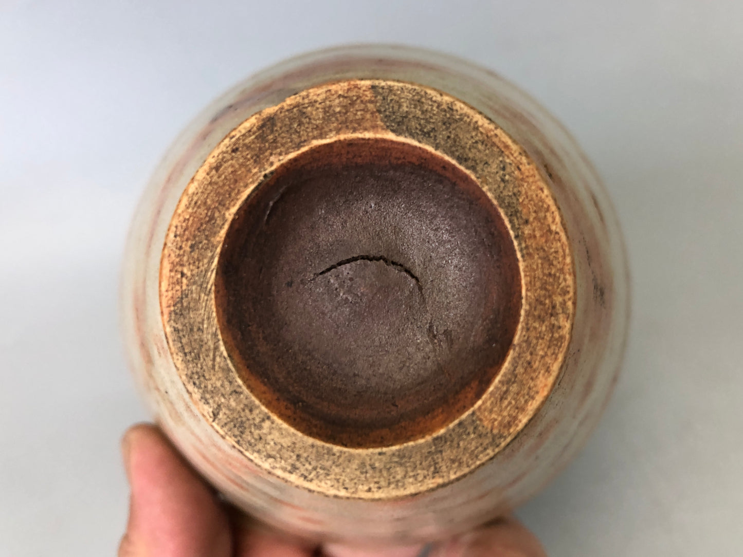 Y7545 CHAWAN Gohon bowl kintsugi Japan antique tea ceremony pottery tableware