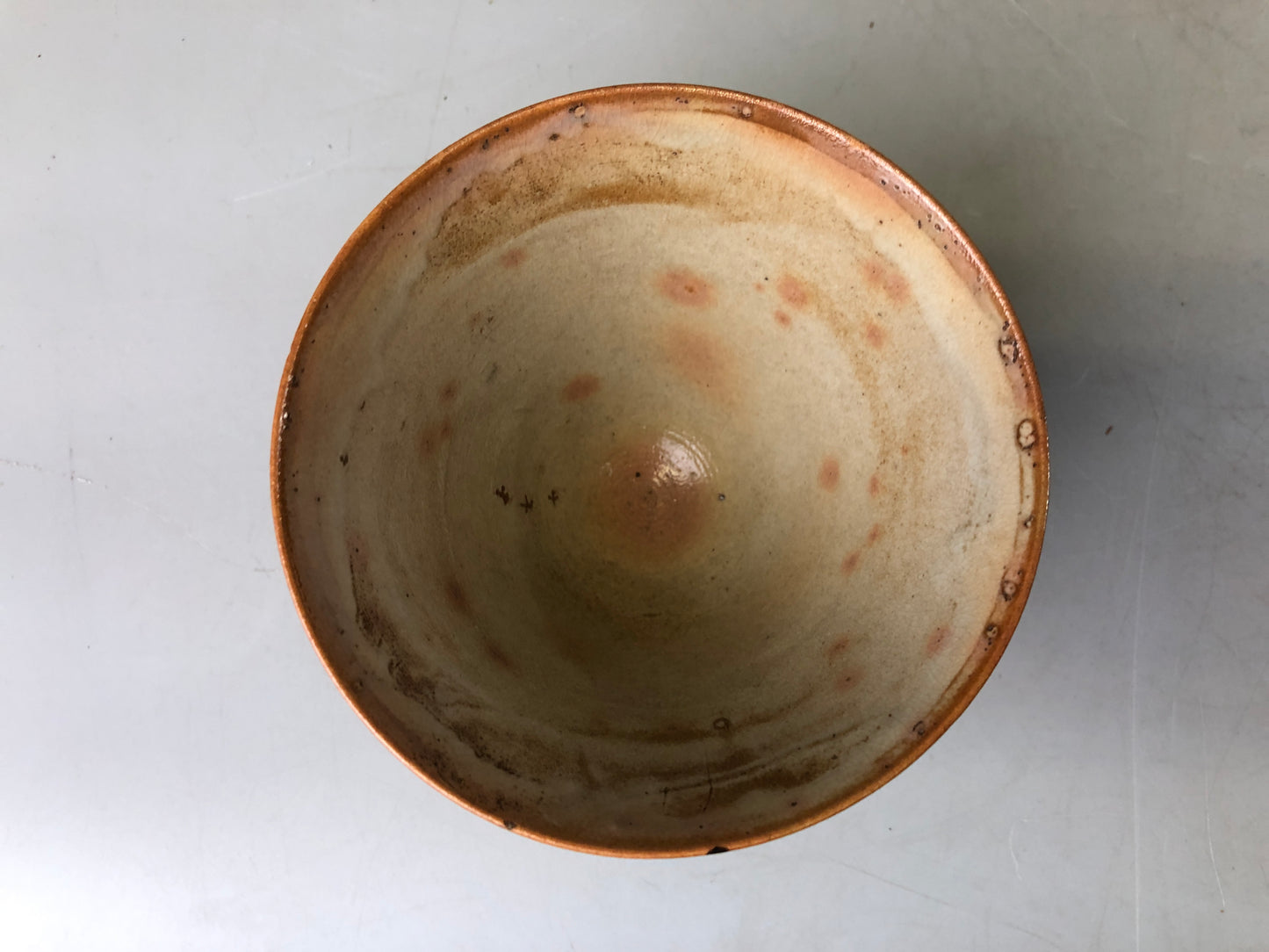 Y7545 CHAWAN Gohon bowl kintsugi Japan antique tea ceremony pottery tableware