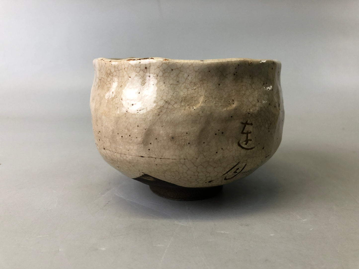 Y7565 CHAWAN Rengetsu bowl signed appraisal box Japan antique tea ceremony cup