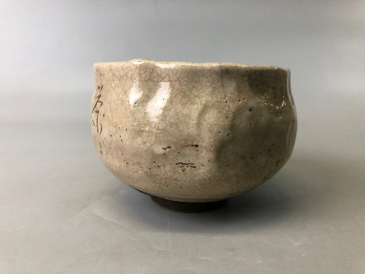 Y7565 CHAWAN Rengetsu bowl signed appraisal box Japan antique tea ceremony cup