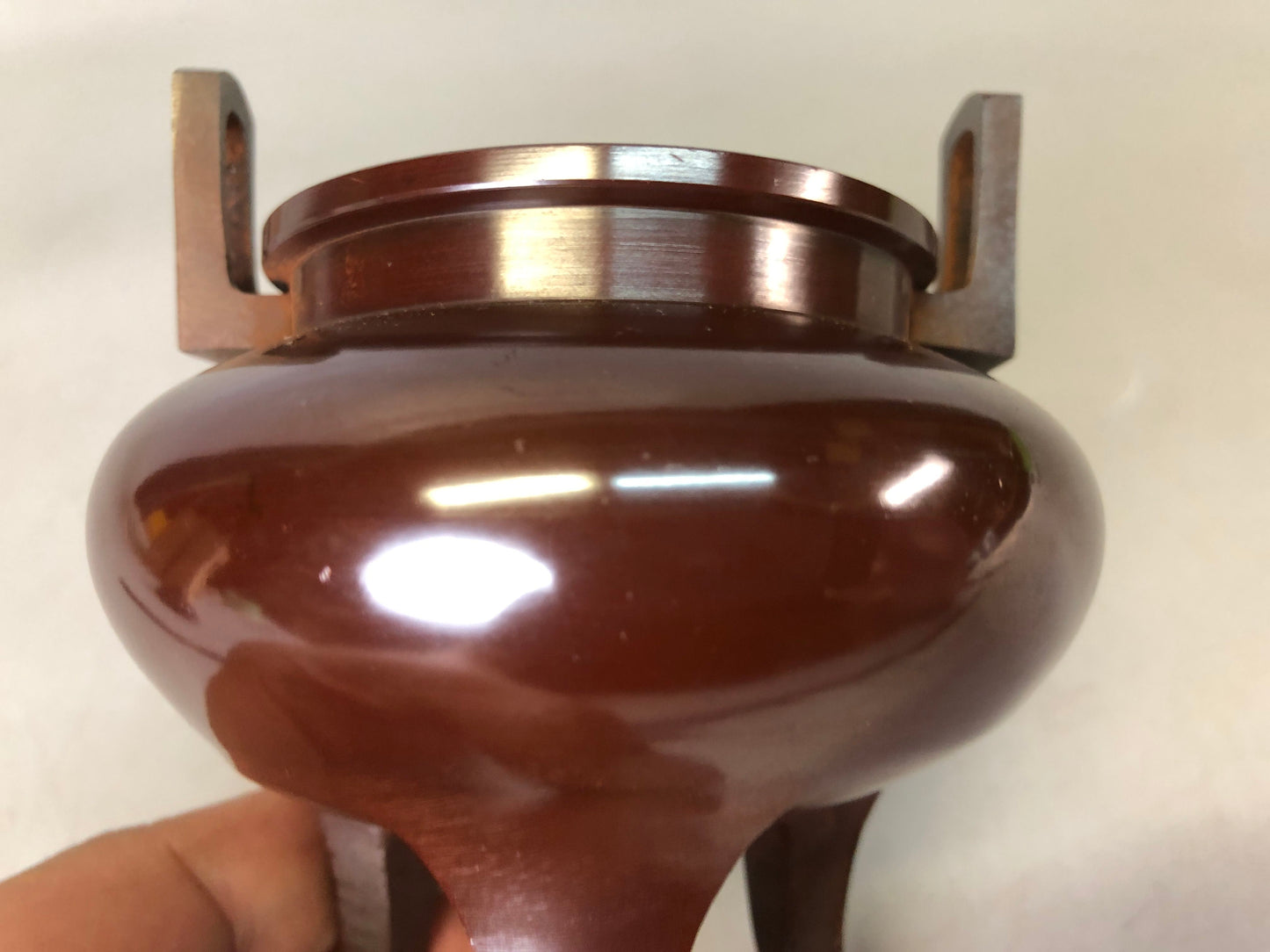 Y7608 KOURO metal box Japan antique fragrance aroma incense burner aromatherapy