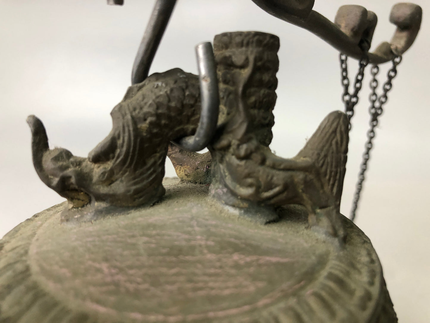 Y7634 Buddhist Altar Equipment Metal Small Bell Japan Buddhism antique vintage